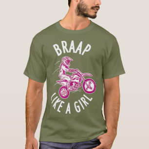 Camiseta Braço De Moto Como Uma Rapariga