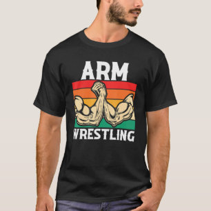 Camiseta Braço do punho do punho do braço torcendo o braço 