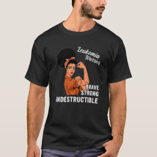 Camiseta Braço Forte de Leucemia Sensibilização Guerreira N