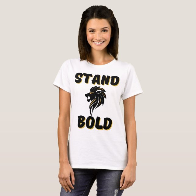 Camiseta Braço Justo Como Leões Mulheres (Frente Completa)