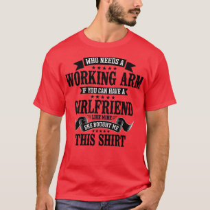 Camiseta Braço Quebrado Que Precisa De Um Braço De Trabalho
