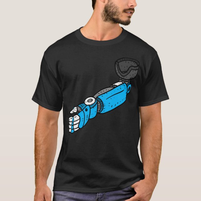 Camiseta Braço Robô Prostético. Mão Robótica. (Frente)