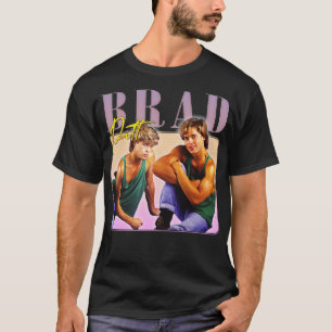 Camiseta Brad Pitt, Estilo 90s Design de Arte Estética do V
