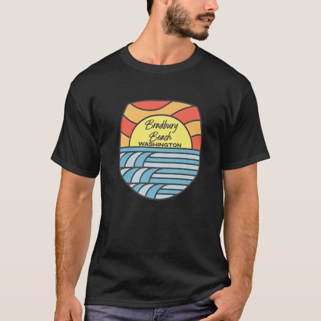 Camiseta Bradbury Beach Washington WA Sunset Vacing Souve (Frente)