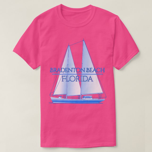 Camiseta Bradenton Beach Florida Coastal Nautical Sailing S (Frente do Design)