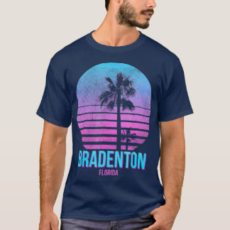 Camiseta Bradenton Florida Vintage Retro Palm Tree