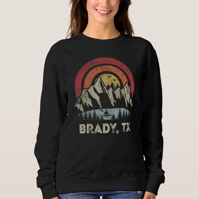 Camiseta Brady Texas Mountain Sunset Sunrise Kayaking (Frente)
