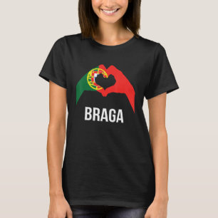 Camiseta Braga Cidade Portuguesa Amor Portugal Bandeira