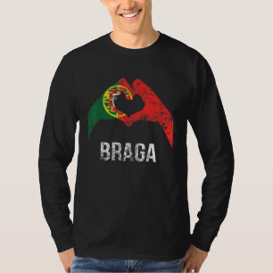 Camiseta Braga Cidade Portuguesa Vintage Portugal Bandeira