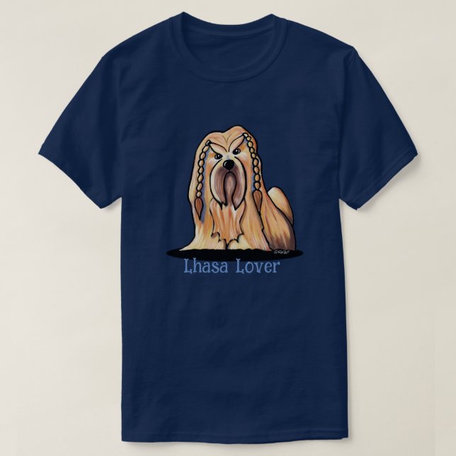 Camiseta Braided Lhasa Apso (Frente do Design)