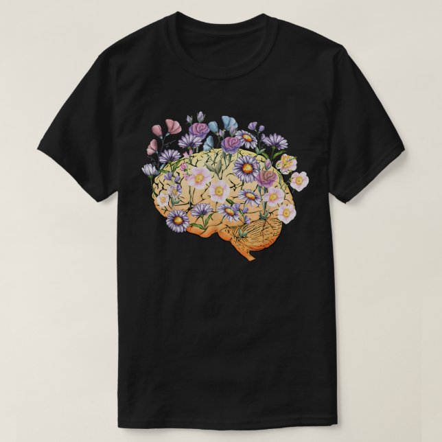 Camiseta Brain Anatomy Nursing Student Anatomical Layout Br (Frente do Design)