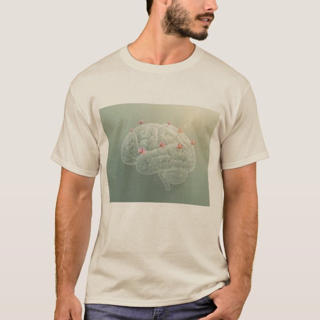 Camiseta Brain Botanical Creativity (Frente)