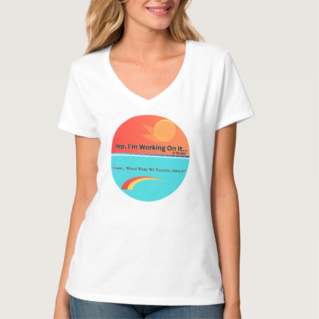 Camiseta Brain Fog: Humor de Citação Relacionável (Frente)