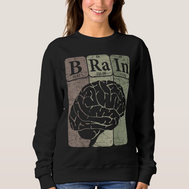 Camiseta Brain Periodic Table Elements Neurologist Retro Ne (Frente)