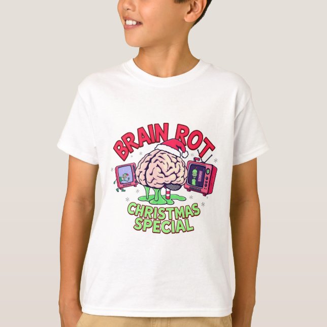 Camiseta Brain Rot Christmas Special gen Alpha meme (Frente)