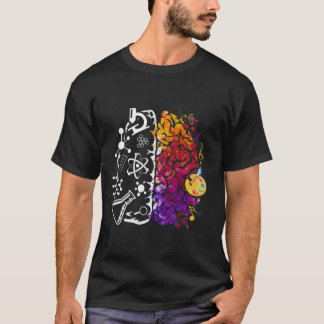 Camiseta Brain Science Engraçado Art T-