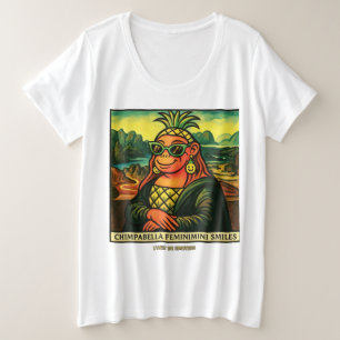 Camiseta Brainrot POP Chimpabella Feminimini Sorrisos