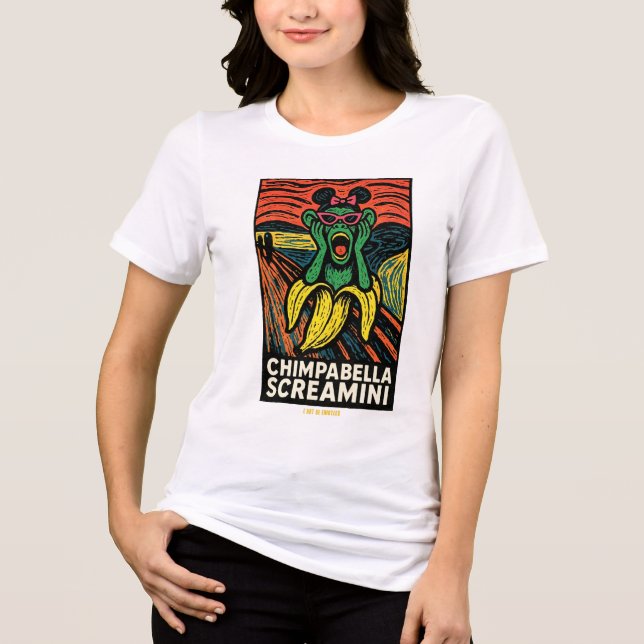 Camiseta Brainrot POP Chimpabella Screamini (Frente)