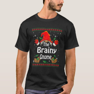 Camiseta Brainy Gnomy Buffalo Xadrez Matching Family Christ