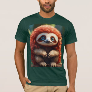 Camiseta Branca Adorável - Carto Animado