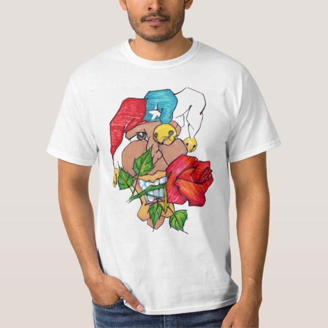 Camiseta branca "ALBINO SANTIAGO" (Frente)