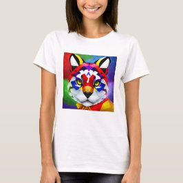 Camiseta branca Alexander's Cat para mulheres