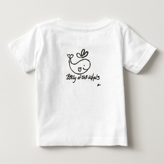 Camiseta branca básica B3lly (Verso)