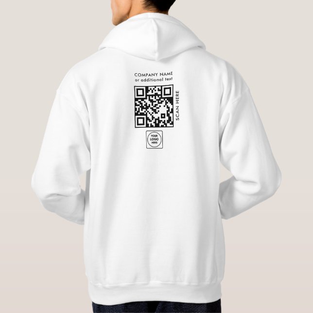 Camiseta Branca com Logotipo da Empresa em Código  (Verso)