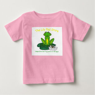 Camiseta Branca com Sapo Infantil em Folha de Nenú