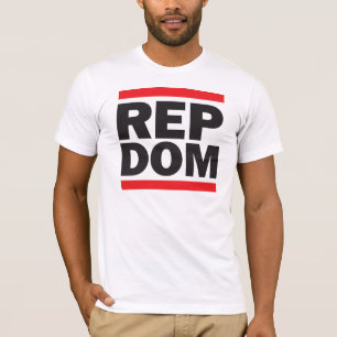 Camiseta branca da Rep Dom Mens