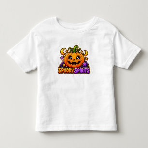 Camiseta Branca de Bebê Espíritos Assustadores Cut