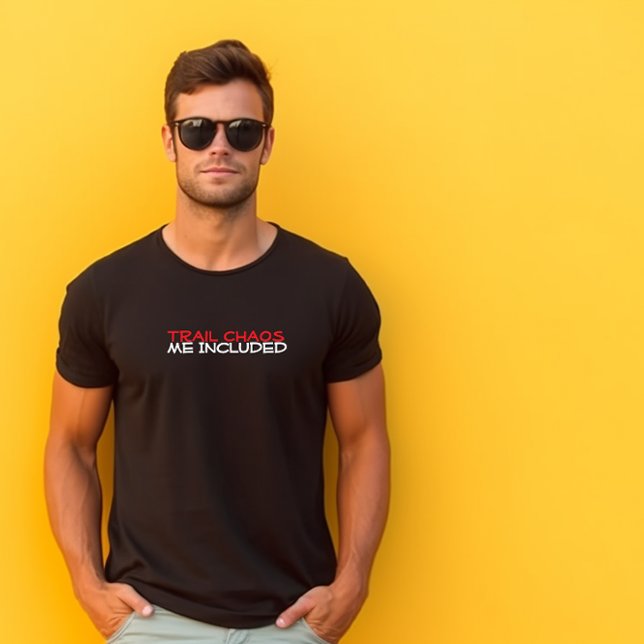 Camiseta branca de humor de caminhada e acampament (Criador carregado)