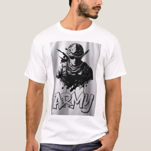 Camiseta branca de manga comprida com logotipo do