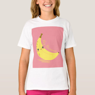 camiseta branca de manga curta para crianças com d