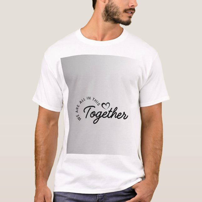 Camiseta branca de meia manga (Frente)
