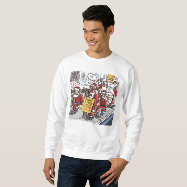 Camiseta branca de Santa Strike (Frente Completa)