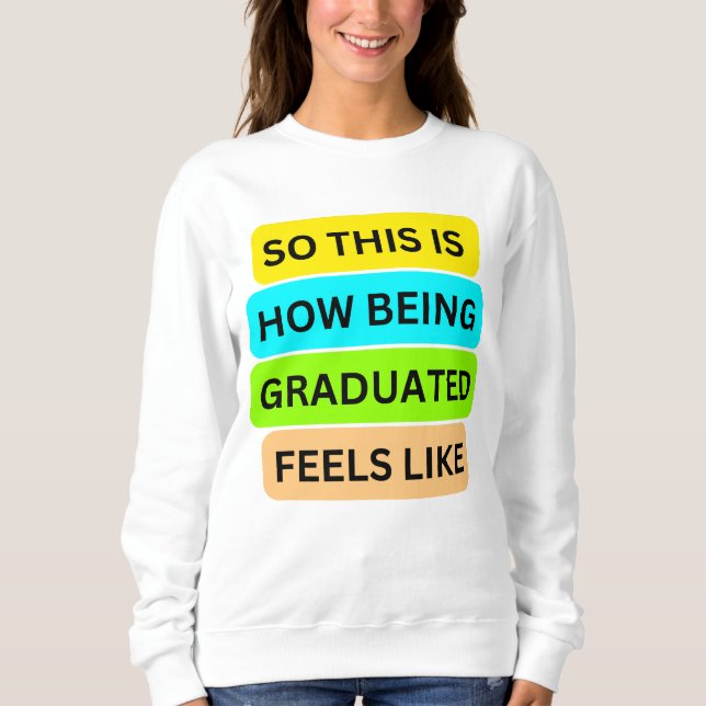 Camiseta branca de suéter SO_This_IS_HOW_BEING_GRA (Frente)