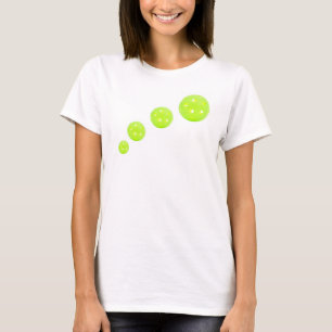 Camiseta Branca de Tshirt da Mulher-Pickleball