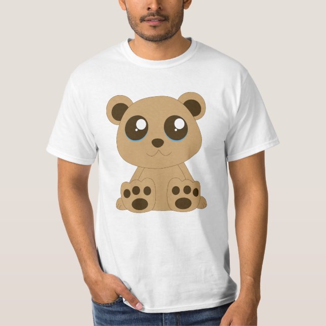 Camiseta Branca De Urso Branco (Frente)