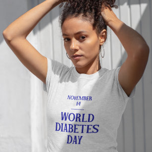 Camiseta Branca do Dia Mundial da Diabetes