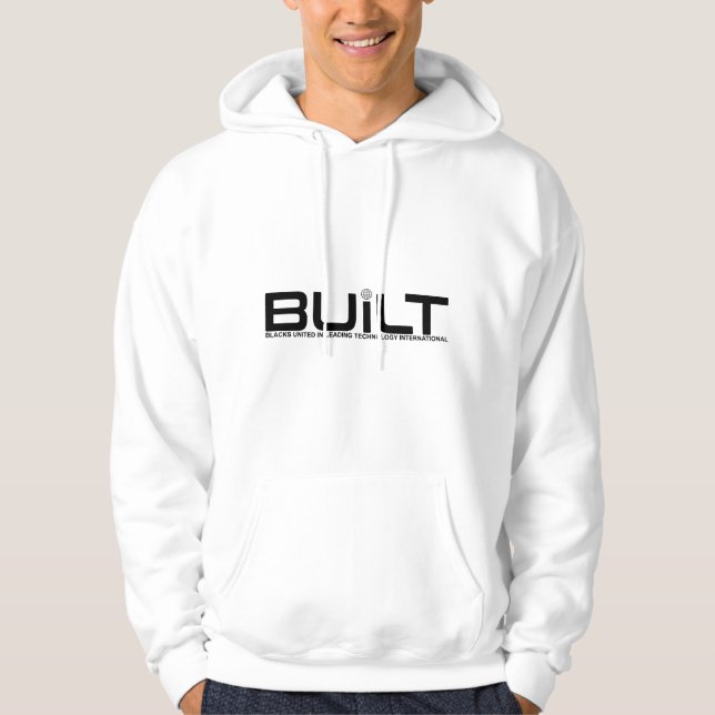 Camiseta branca do logotipo BUiLT (Frente)