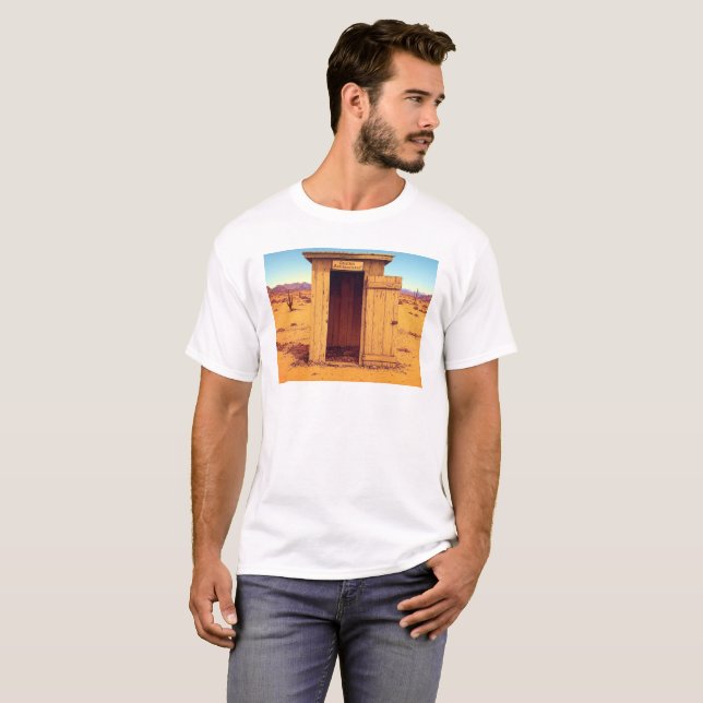 Camiseta branca do Outhouse (Frente Completa)