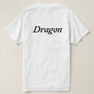 Camiseta branca Dragão