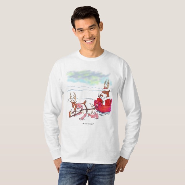 Camiseta branca e longa-manga do golpe de Estado (Frente Completa)