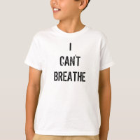 Camiseta Branca 'Eu Não Posso Respirar' | Criança