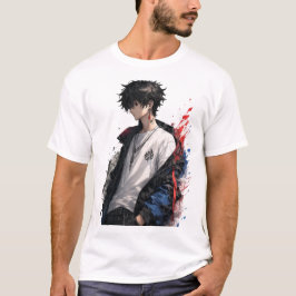 Camiseta Branca "Eu Vejo Você" Olhos de Anime | Or