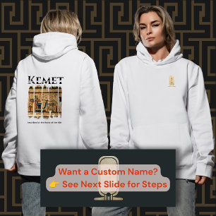 Camiseta Branca Feminina Cartela Hieroglífica Keme