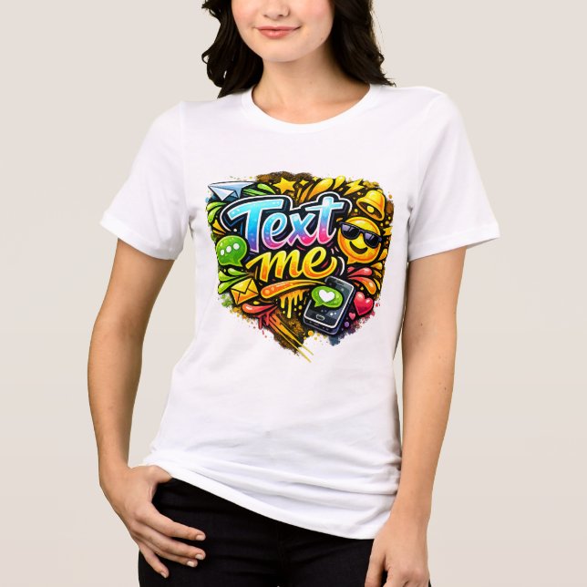 Camiseta Branca Feminina da Moda (Frente)