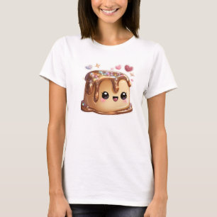 Camiseta Branca Gráfica de Doce Sobremesa