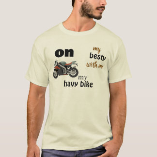 camiseta branca hash com moto de corrida